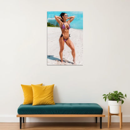 Anita Herbert Hot Fitness Model Poster Sexy Bikini Wall Art Inspirational Workout Room Decor Aesthetic Sports Print Gym Motivational Wall Decor Athletic Icon HD Photo Print - xonomax
