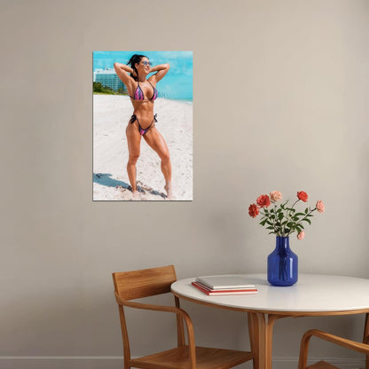 Anita Herbert Hot Fitness Model Poster Sexy Bikini Wall Art Inspirational Workout Room Decor Aesthetic Sports Print Gym Motivational Wall Decor Athletic Icon HD Photo Print - xonomax