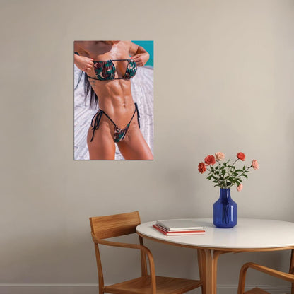 Anita Herbert Hot Fitness Model Poster Sexy Bikini Wall Art Inspirational Workout Room Decor Aesthetic Sports Print Gym Motivational Wall Decor Athletic Icon HD Photo Print - xonomax