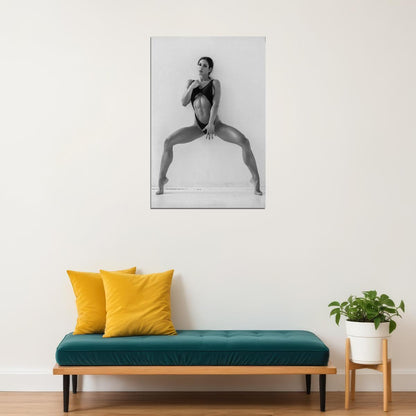 Anita Herbert Hot Fitness Model Poster Sexy Black and White Gym Wall Art Inspirational Workout Decor Aesthetic Sports Print Motivational Wall Decor Athletic Icon HD Photo Print - xonomax