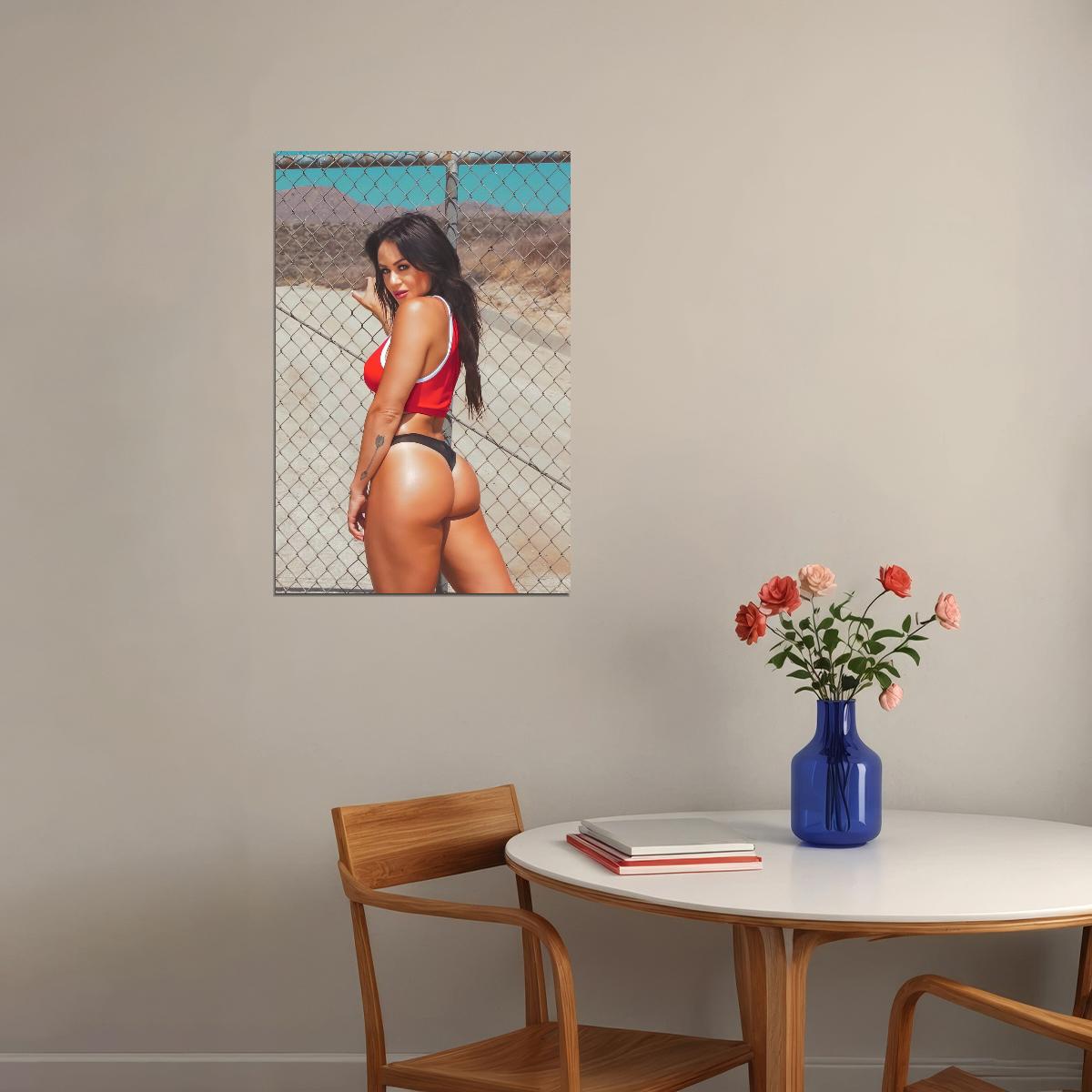 Brittany Coutu Hot Fitness Model Poster Sexy Bikini Wall Art Inspirational Workout Room Decor Aesthetic Sports Print Gym Motivational Wall Decor Athletic Icon HD Photo Print - xonomax