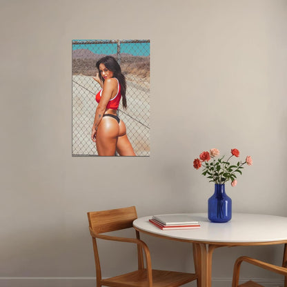 Brittany Coutu Hot Fitness Model Poster Sexy Bikini Wall Art Inspirational Workout Room Decor Aesthetic Sports Print Gym Motivational Wall Decor Athletic Icon HD Photo Print - xonomax