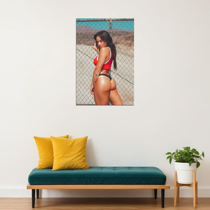 Brittany Coutu Hot Fitness Model Poster Sexy Bikini Wall Art Inspirational Workout Room Decor Aesthetic Sports Print Gym Motivational Wall Decor Athletic Icon HD Photo Print - xonomax