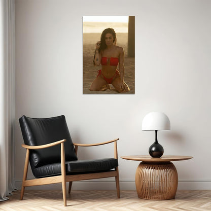 Brittany Coutu Hot Fitness Model Poster Sexy Bikini Wall Art Inspirational Workout Room Decor Aesthetic Sports Print Gym Motivational Wall Decor Athletic Icon HD Photo Print - xonomax