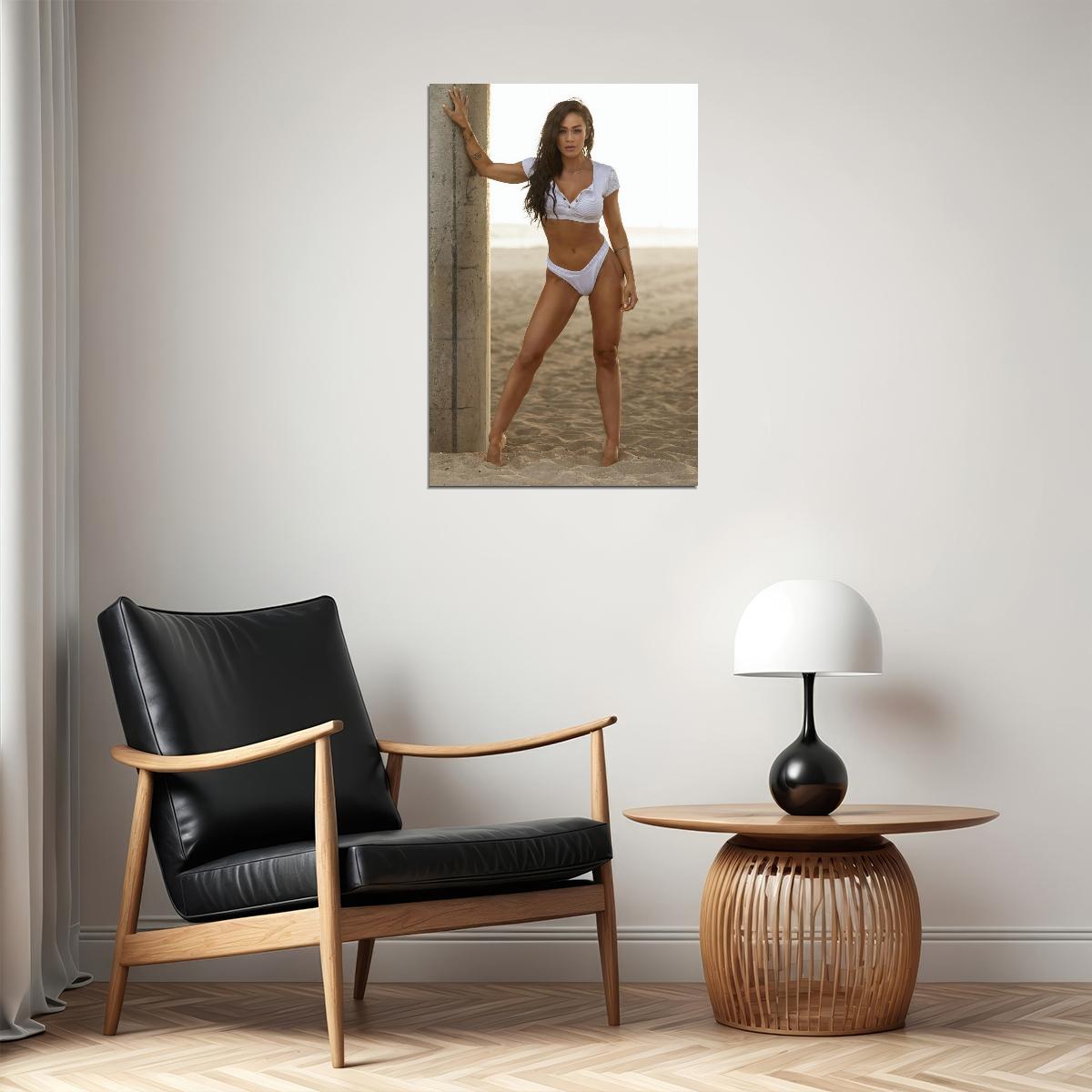 Brittany Coutu Hot Fitness Model Poster Sexy Bikini Wall Art Inspirational Workout Room Decor Aesthetic Sports Print Gym Motivational Wall Decor Athletic Icon HD Photo Print - xonomax