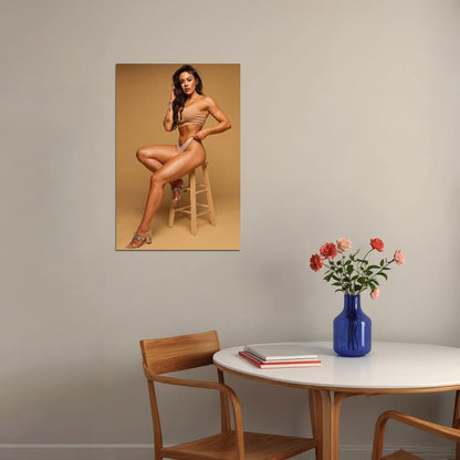 Brittany Coutu Hot Fitness Model Poster Sexy Female Wall Art Inspirational Workout Room Decor Aesthetic Sports Print Gym Motivational Wall Decor Athletic Icon HD Photo Print - xonomax