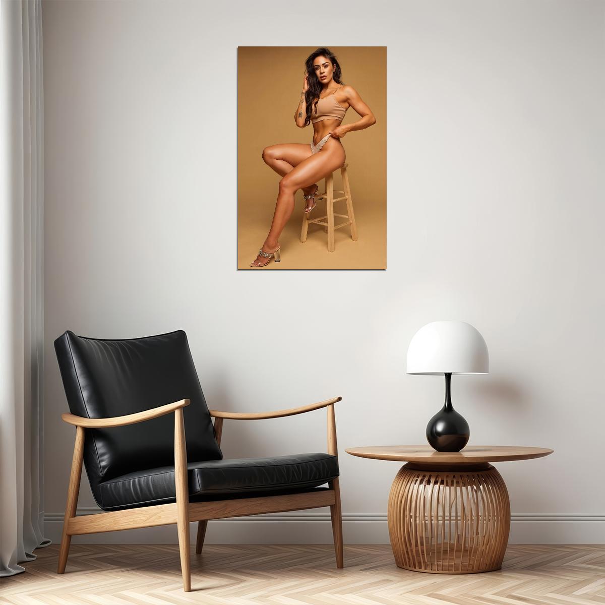Brittany Coutu Hot Fitness Model Poster Sexy Female Wall Art Inspirational Workout Room Decor Aesthetic Sports Print Gym Motivational Wall Decor Athletic Icon HD Photo Print - xonomax