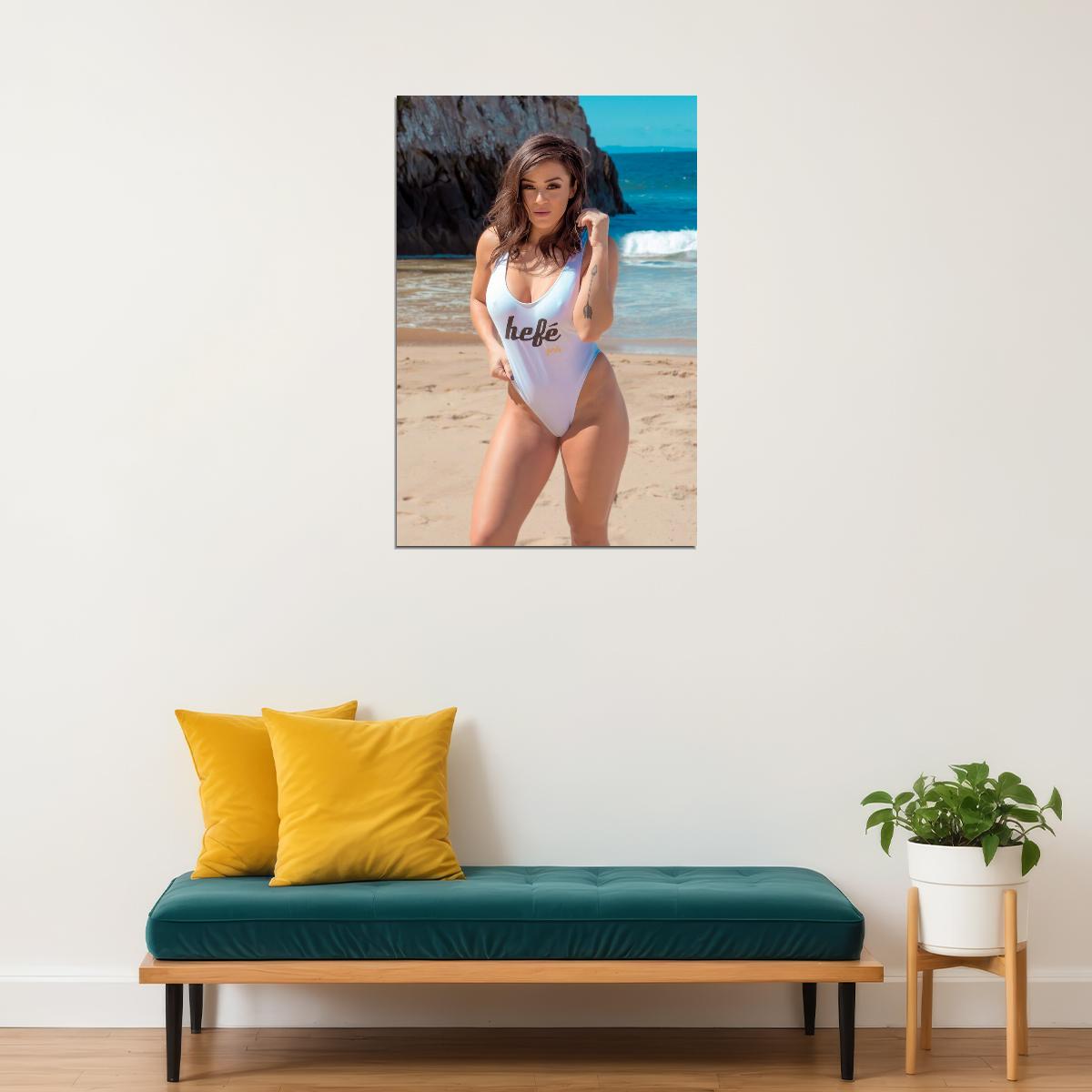 Brittany Coutu Hot Fitness Model Poster Sexy Female Wall Art Inspirational Workout Room Decor Aesthetic Sports Print Gym Motivational Wall Decor Athletic Icon HD Photo Print - xonomax