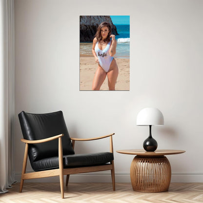 Brittany Coutu Hot Fitness Model Poster Sexy Female Wall Art Inspirational Workout Room Decor Aesthetic Sports Print Gym Motivational Wall Decor Athletic Icon HD Photo Print - xonomax