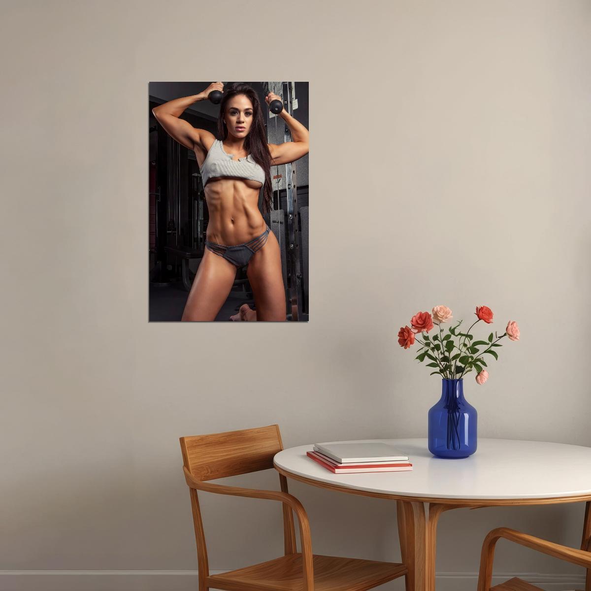 Brittany Coutu Hot Fitness Model Poster Sexy Female Wall Art Inspirational Workout Room Decor Aesthetic Sports Print Gym Motivational Wall Decor Athletic Icon HD Photo Print