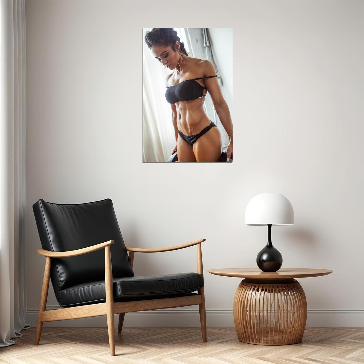 Brittany Coutu Hot Fitness Model Poster Sexy Female Wall Art Inspirational Workout Room Decor Aesthetic Sports Print Gym Motivational Wall Decor Athletic Icon HD Photo Print