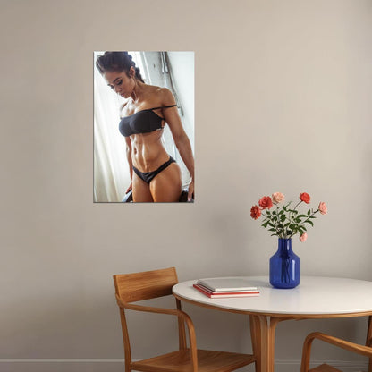 Brittany Coutu Hot Fitness Model Poster Sexy Female Wall Art Inspirational Workout Room Decor Aesthetic Sports Print Gym Motivational Wall Decor Athletic Icon HD Photo Print