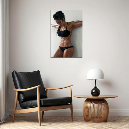 Brittany Coutu Hot Fitness Model Poster Sexy Bikini Wall Art Inspirational Workout Room Decor Aesthetic Sports Print Gym Motivational Wall Decor Athletic Icon HD Photo Print