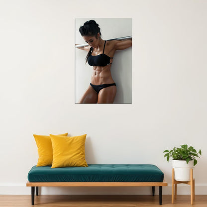 Brittany Coutu Hot Fitness Model Poster Sexy Bikini Wall Art Inspirational Workout Room Decor Aesthetic Sports Print Gym Motivational Wall Decor Athletic Icon HD Photo Print