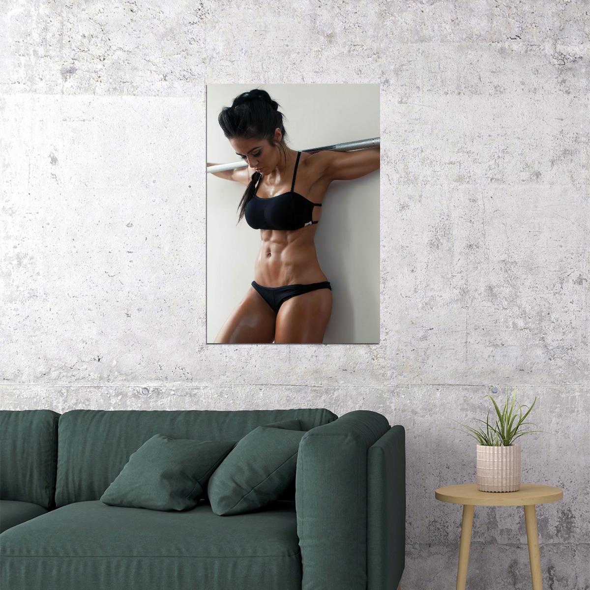 Brittany Coutu Hot Fitness Model Poster Sexy Bikini Wall Art Inspirational Workout Room Decor Aesthetic Sports Print Gym Motivational Wall Decor Athletic Icon HD Photo Print