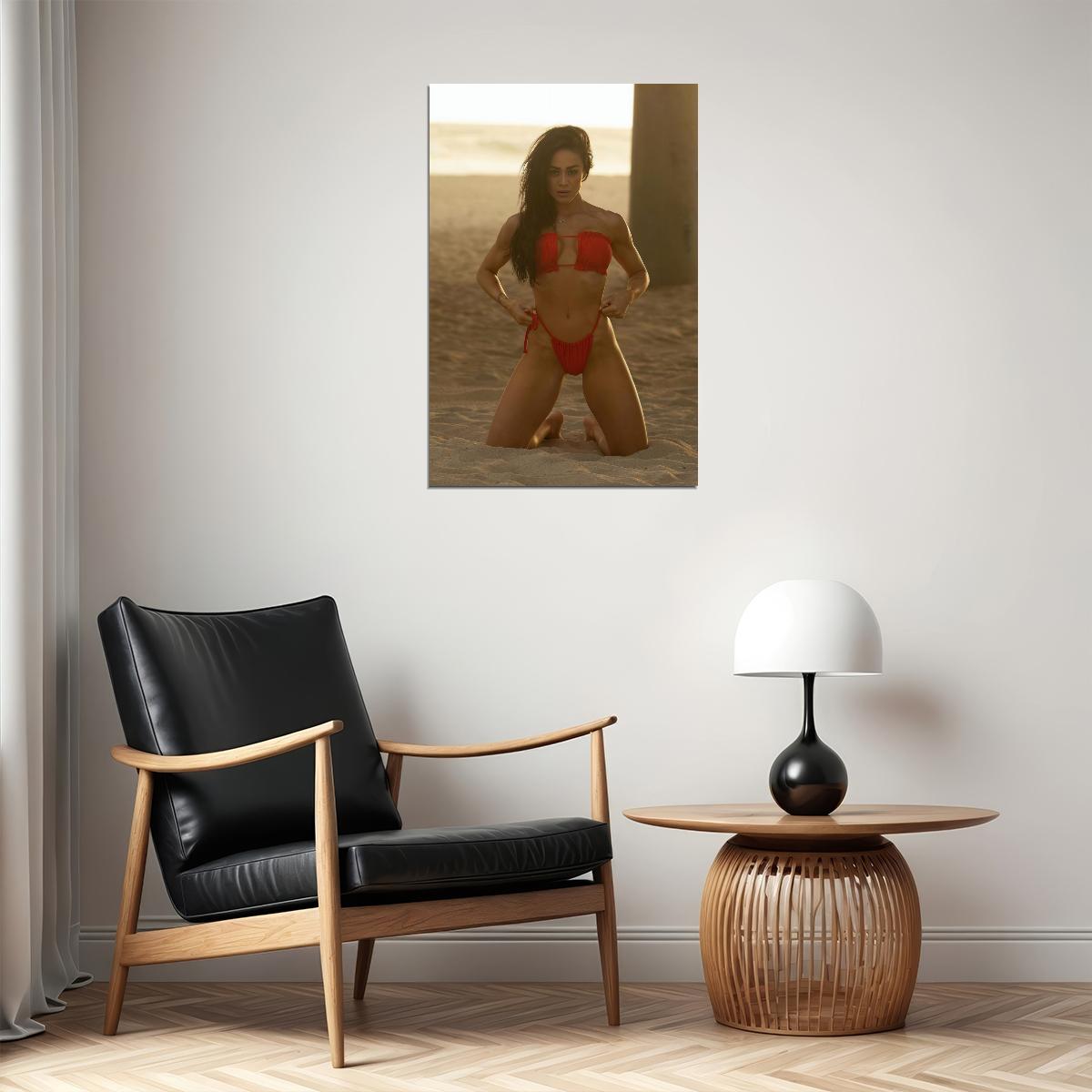 Brittany Coutu Hot Fitness Model Poster Sexy Bikini Wall Art Inspirational Workout Room Decor Aesthetic Sports Print Gym Motivational Wall Decor Athletic Icon HD Photo Print - xonomax