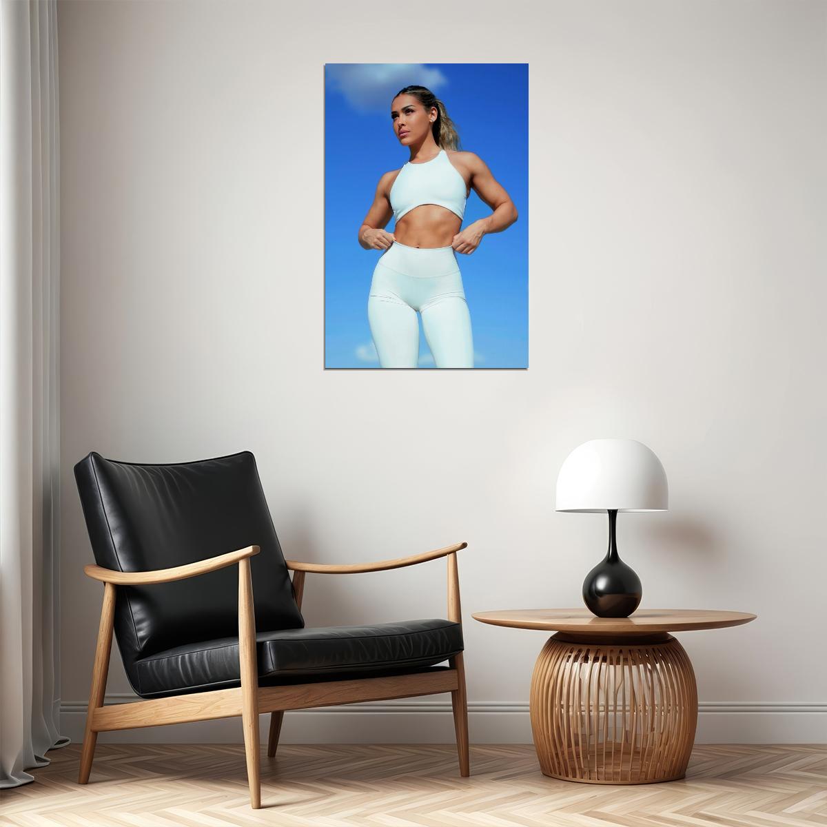 Cassandra Martin Hot Fitness Model Poster Gym Icon Motivational Wall Art Inspirational Workout Room Decor Aesthetic Sports Print Exercise Wall Decor Athletic Icon HD Photo Print