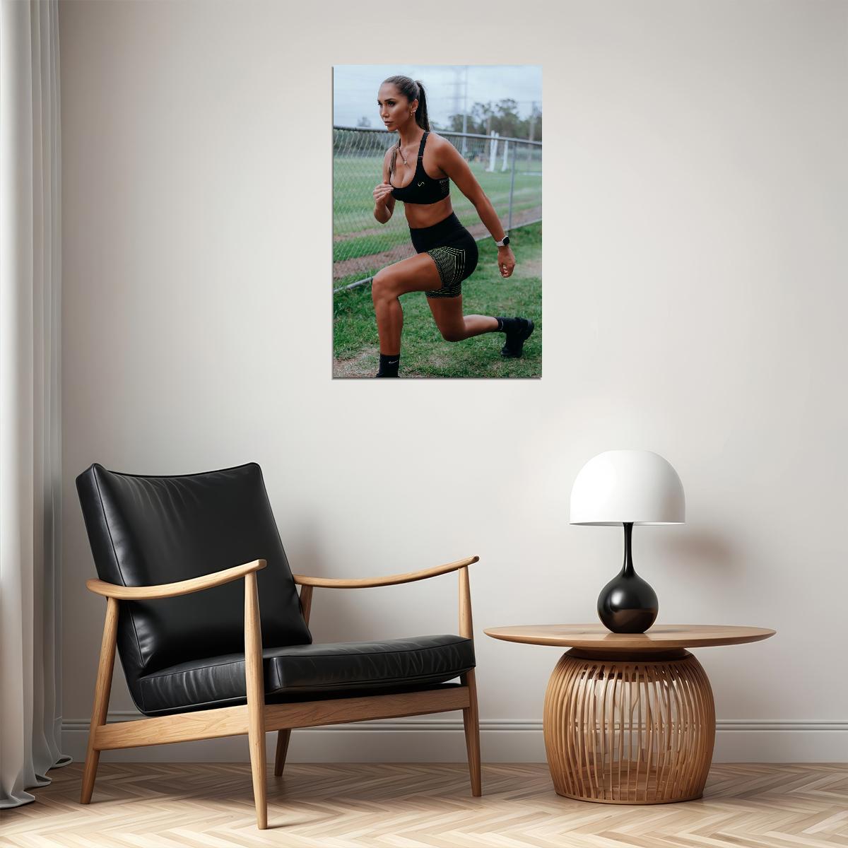 Chontel Duncan Hot Fitness Model Poster Gym Icon Motivational Wall Art Inspirational Workout Room Decor Aesthetic Sports Print Exercise Wall Decor Athletic Icon HD Photo Print