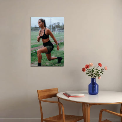 Chontel Duncan Hot Fitness Model Poster Gym Icon Motivational Wall Art Inspirational Workout Room Decor Aesthetic Sports Print Exercise Wall Decor Athletic Icon HD Photo Print