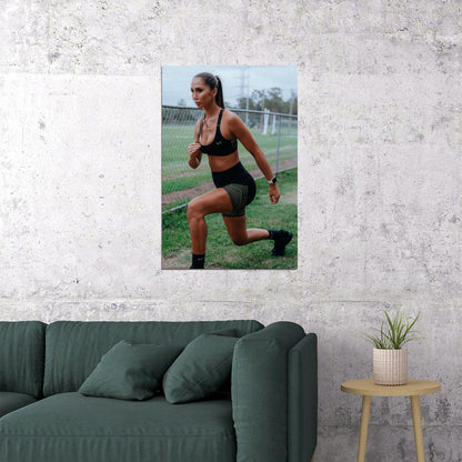 Chontel Duncan Hot Fitness Model Poster Gym Icon Motivational Wall Art Inspirational Workout Room Decor Aesthetic Sports Print Exercise Wall Decor Athletic Icon HD Photo Print