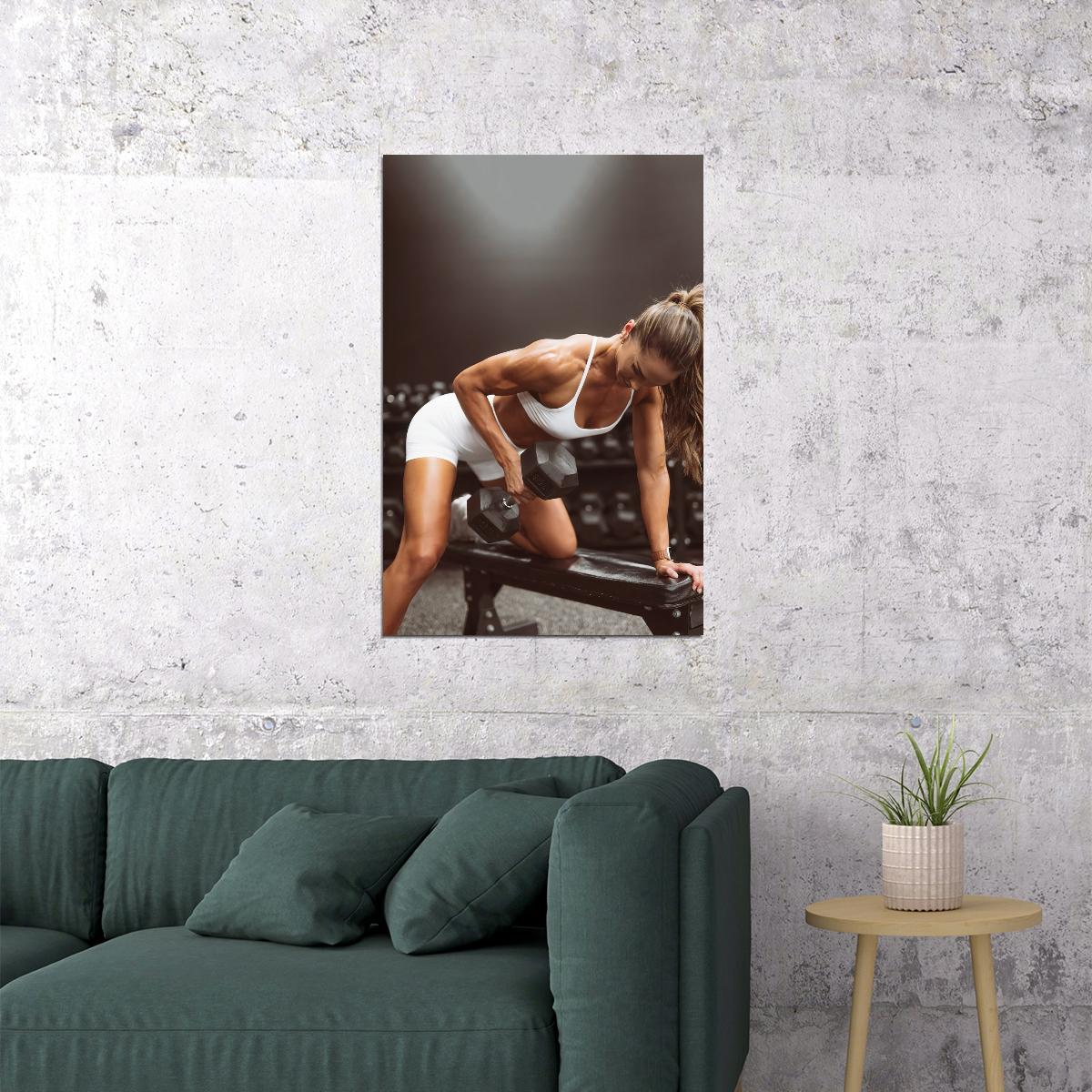 Chontel Duncan Hot Fitness Model Poster Strong Sexy Women Wall Art Inspirational Workout Room Decor Aesthetic Sports Print Gym Motivational Wall Decor Athletic Icon HD Photo Print