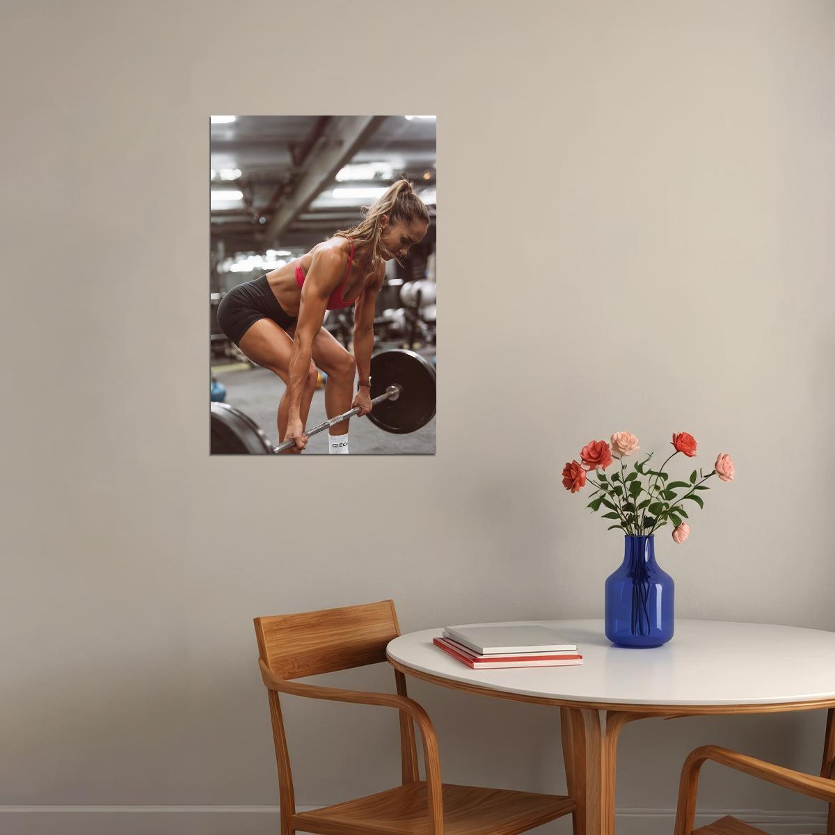 Chontel Duncan Hot Fitness Model Poster Strong Sexy Women Wall Art Inspirational Workout Room Decor Aesthetic Sports Print Gym Motivational Wall Decor Athletic Icon HD Photo Print