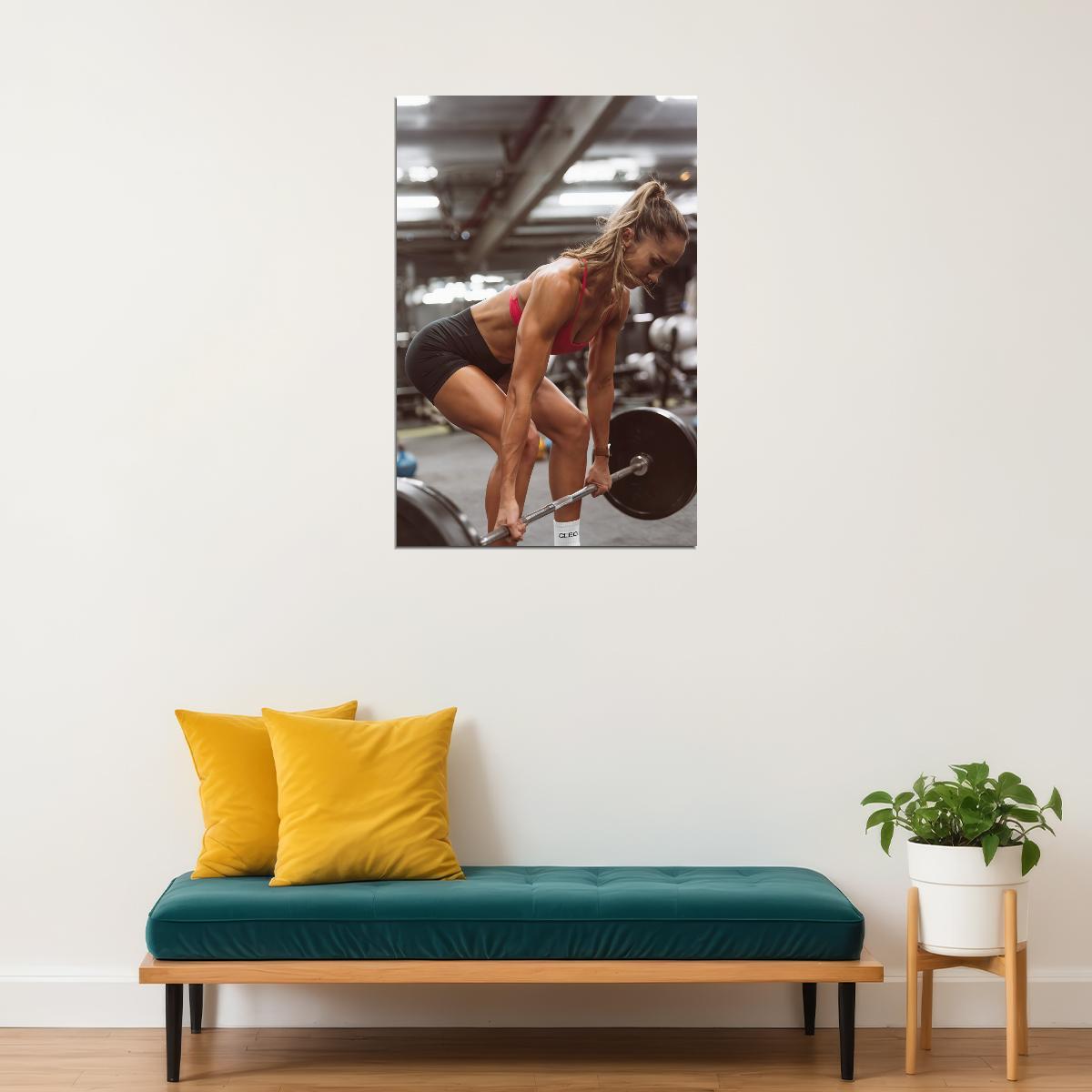 Chontel Duncan Hot Fitness Model Poster Strong Sexy Women Wall Art Inspirational Workout Room Decor Aesthetic Sports Print Gym Motivational Wall Decor Athletic Icon HD Photo Print