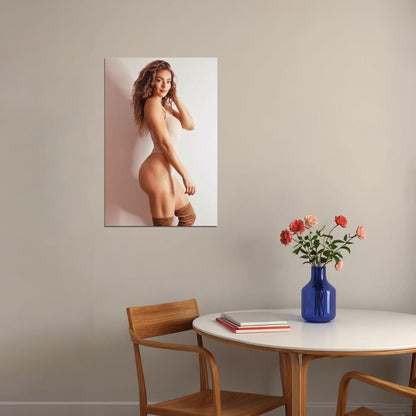 Emily Skye Hot Fitness Model Poster Sexy Female Wall Art Inspirational Workout Room Decor Aesthetic Sports Print Gym Motivational Wall Decor Athletic Icon HD Photo Print - xonomax