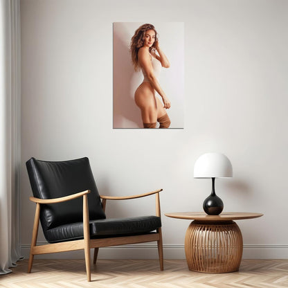 Emily Skye Hot Fitness Model Poster Sexy Female Wall Art Inspirational Workout Room Decor Aesthetic Sports Print Gym Motivational Wall Decor Athletic Icon HD Photo Print - xonomax