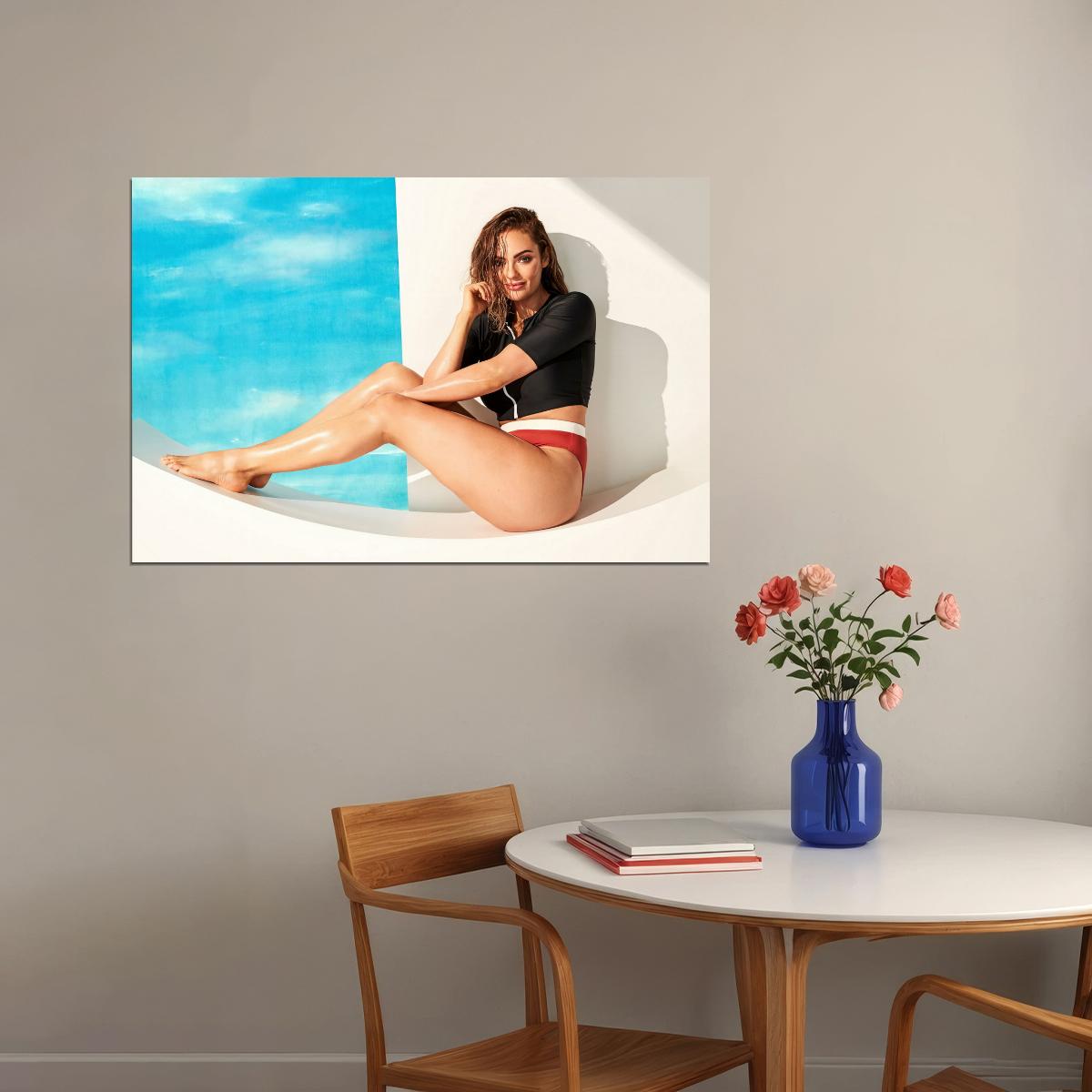 Emily Skye Hot Fitness Model Poster Motivational Icon Wall Art Sexy Inspirational Workout Room Decor Aesthetic Sports Print Gym Wall Decor Athletic Icon HD Photo Print - xonomax
