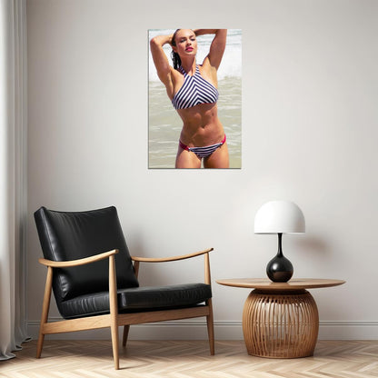 Emily Skye Hot Fitness Model Poster Sexy Female Wall Art Inspirational Workout Room Decor Aesthetic Sports Print Gym Motivational Wall Decor Athletic Icon HD Photo Print - xonomax