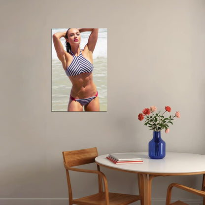 Emily Skye Hot Fitness Model Poster Sexy Female Wall Art Inspirational Workout Room Decor Aesthetic Sports Print Gym Motivational Wall Decor Athletic Icon HD Photo Print - xonomax