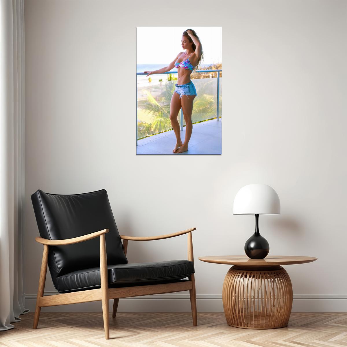 Emily Skye Hot Fitness Model Poster Sexy Female Wall Art Inspirational Workout Room Decor Aesthetic Sports Print Gym Motivational Wall Decor Athletic Icon HD Photo Print - xonomax