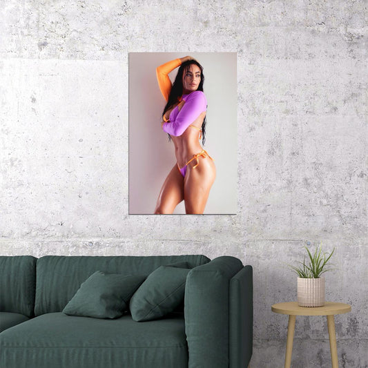 Emily Skye Hot Fitness Model Poster Sexy Bikini Wall Art Inspirational Workout Room Decor Aesthetic Sports Print Gym Motivational Wall Decor Athletic Icon HD Photo Print - xonomax
