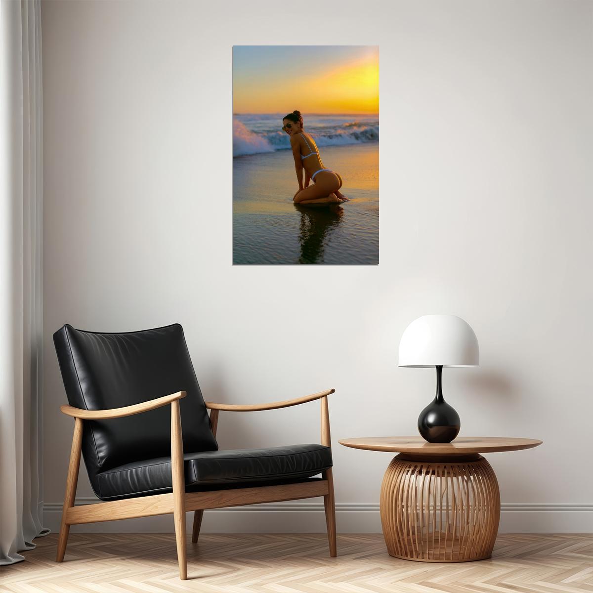 Jen Selter Hot Fitness Model Poster Sexy Bikini Wall Art Inspirational Workout Room Decor Aesthetic Sports Print Gym Motivational Wall Decor Athletic Icon HD Photo Print