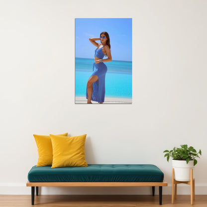 Jen Selter Hot Fitness Model Poster Sexy Female Wall Art Inspirational Workout Room Decor Aesthetic Sports Print Gym Motivational Wall Decor Athletic Icon HD Photo Print