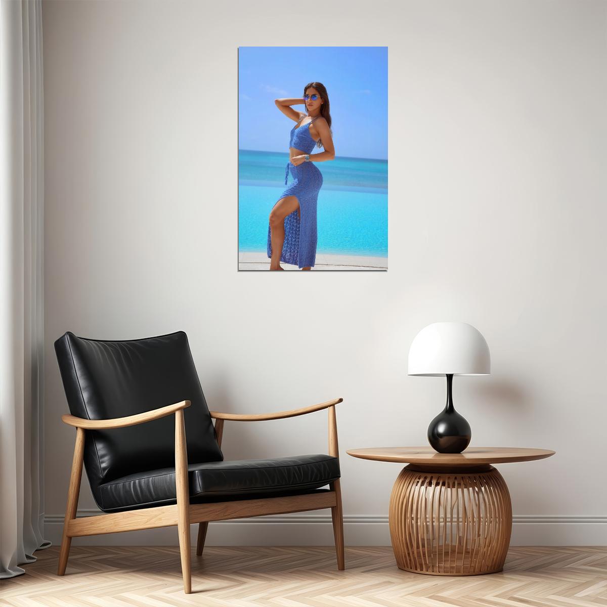 Jen Selter Hot Fitness Model Poster Sexy Female Wall Art Inspirational Workout Room Decor Aesthetic Sports Print Gym Motivational Wall Decor Athletic Icon HD Photo Print