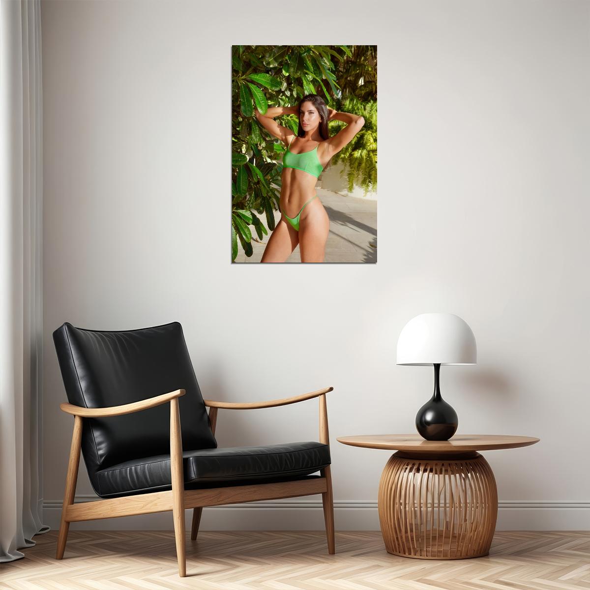 Jen Selter Hot Fitness Model Poster Sexy Bikini Wall Art Inspirational Workout Room Decor Aesthetic Sports Print Gym Motivational Wall Decor Athletic Icon HD Photo Print