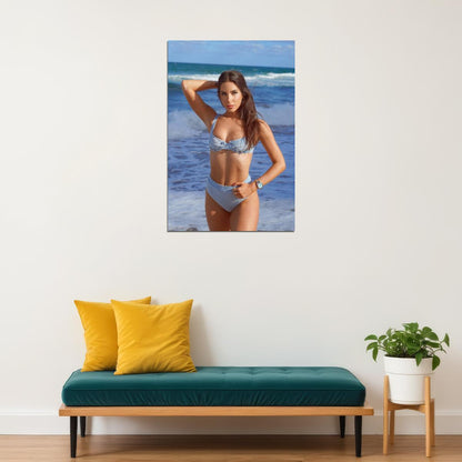 Jen Selter Hot Fitness Model Poster Sexy Bikini Wall Art Inspirational Workout Room Decor Aesthetic Sports Print Gym Motivational Wall Decor Athletic Icon HD Photo Print