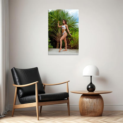 Jen Selter Hot Fitness Model Poster Sexy Bikini Wall Art Inspirational Workout Room Decor Aesthetic Sports Print Gym Motivational Wall Decor Athletic Icon HD Photo Print