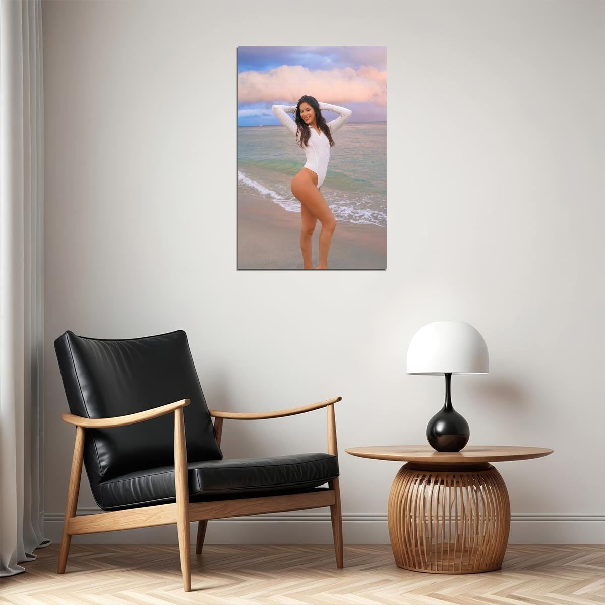 Jen Selter Hot Fitness Model Poster Sexy Bikini Wall Art Inspirational Workout Room Decor Aesthetic Sports Print Gym Motivational Wall Decor Athletic Icon HD Photo Print