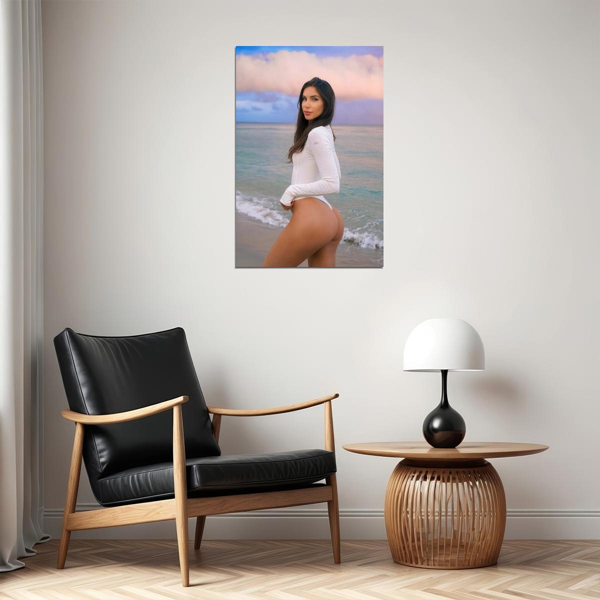 Jen Selter Hot Fitness Model Poster Sexy Bikini Wall Art Inspirational Workout Room Decor Aesthetic Sports Print Gym Motivational Wall Decor Athletic Icon HD Photo Print