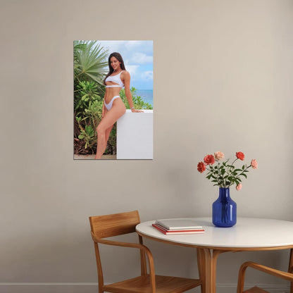 Jen Selter Hot Fitness Model Poster Sexy Bikini Wall Art Inspirational Workout Room Decor Aesthetic Sports Print Gym Motivational Wall Decor Athletic Icon HD Photo Print