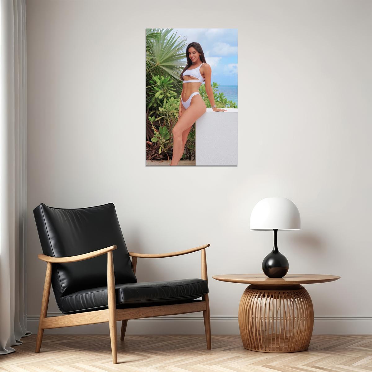 Jen Selter Hot Fitness Model Poster Sexy Bikini Wall Art Inspirational Workout Room Decor Aesthetic Sports Print Gym Motivational Wall Decor Athletic Icon HD Photo Print