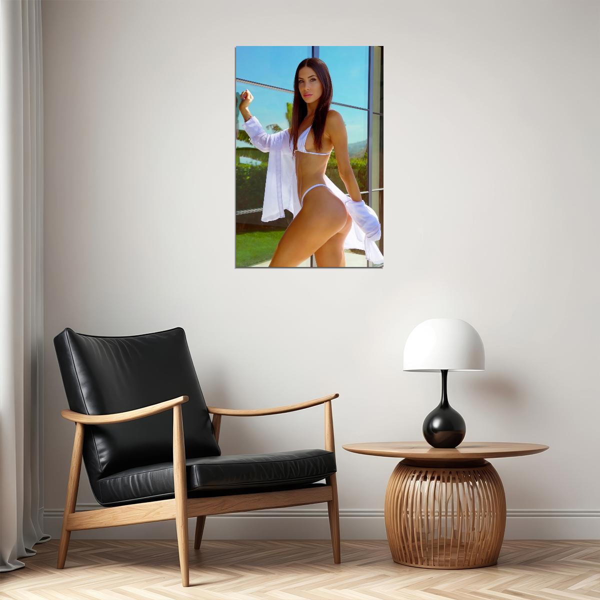 Jen Selter Hot Fitness Model Poster Sexy Bikini Wall Art Inspirational Workout Room Decor Aesthetic Sports Print Gym Motivational Wall Decor Athletic Icon HD Photo Print