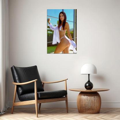 Jen Selter Hot Fitness Model Poster Sexy Bikini Wall Art Inspirational Workout Room Decor Aesthetic Sports Print Gym Motivational Wall Decor Athletic Icon HD Photo Print