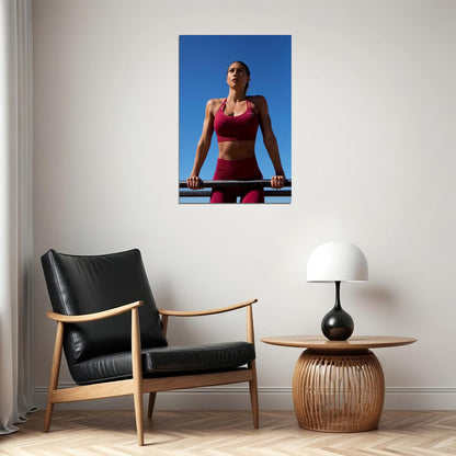 Karina Elle Hot Fitness Model Poster Gym Icon Motivational Wall Art Inspirational Workout Room Decor Aesthetic Sports Print Exercise Wall Decor Athletic Icon HD Photo Print