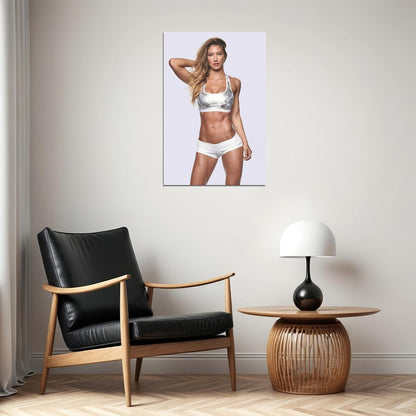 Karina Elle Hot Fitness Model Poster Sexy Female Wall Art Inspirational Workout Room Decor Aesthetic Sports Print Gym Motivational Wall Decor Athletic Icon HD Photo Print - xonomax