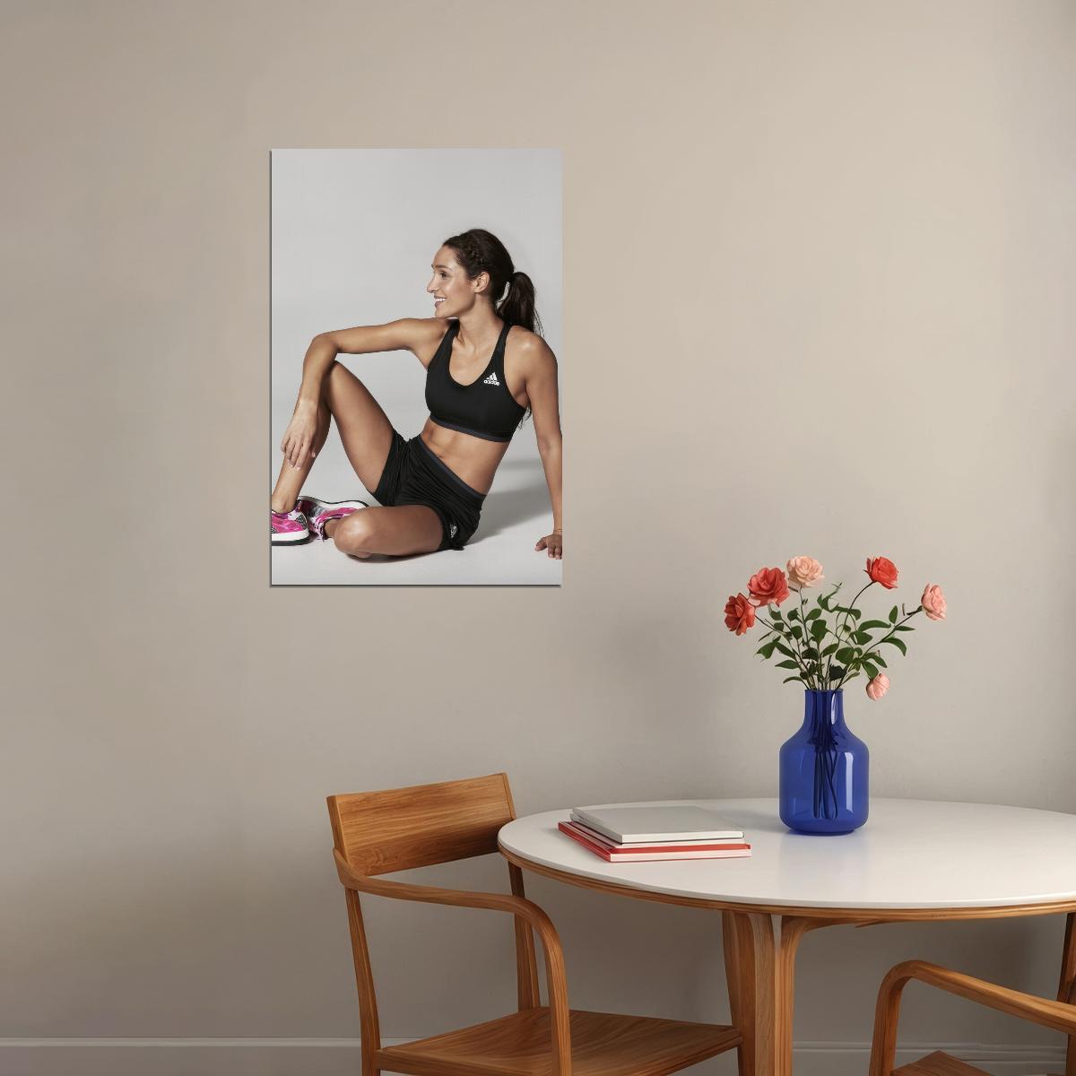 Kayla Itsines Hot Fitness Model Poster Gym Icon Motivational Wall Art Inspirational Workout Room Decor Aesthetic Sports Print Exercise Wall Decor Athletic Icon HD Photo Print