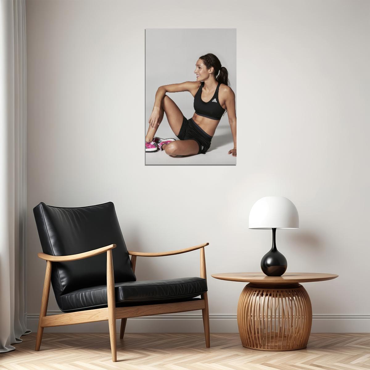 Kayla Itsines Hot Fitness Model Poster Gym Icon Motivational Wall Art Inspirational Workout Room Decor Aesthetic Sports Print Exercise Wall Decor Athletic Icon HD Photo Print